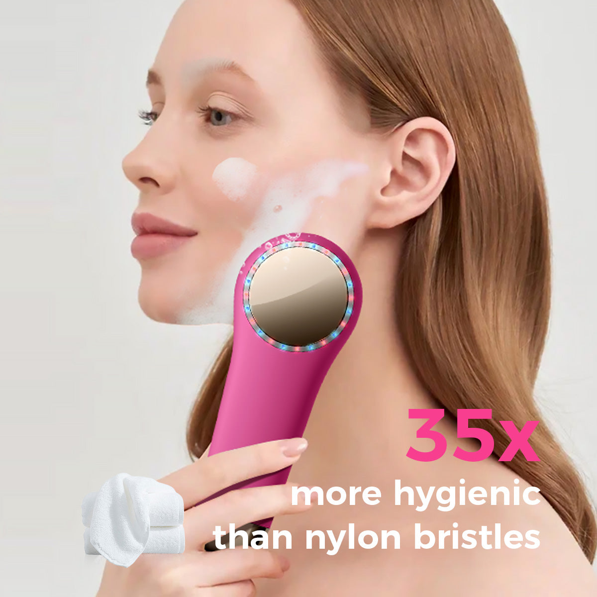 hot and cold cleansing brush